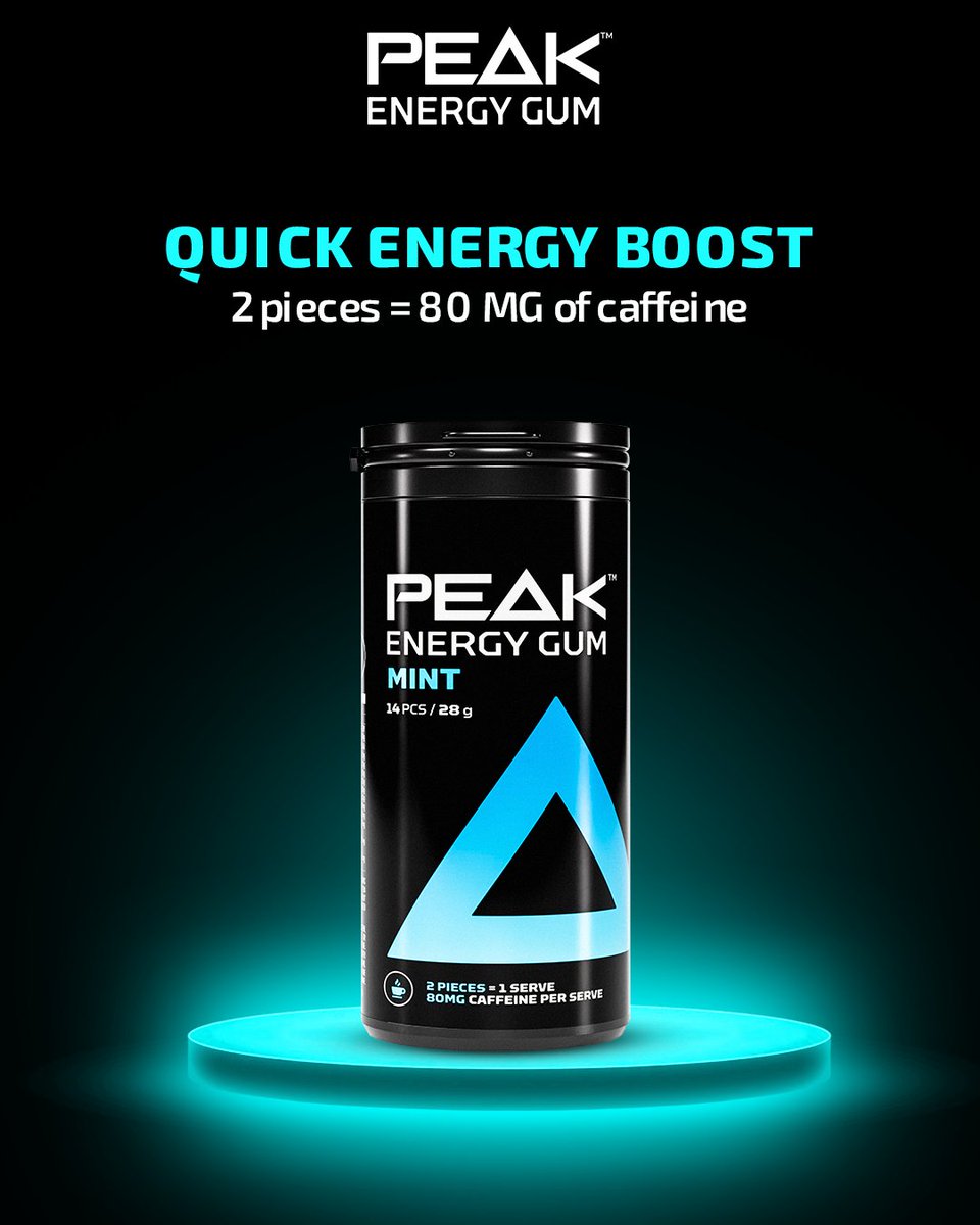 Tired? Don’t sip. Just chew.

🌀 2 pieces = 80mg caffeine
PEAK Mint Energy Gum = fast fuel + fresh breath

👉 Power your hustle now: peakenergygum.com

#energygum #mintmode #peakpower #gumboost #focusfast