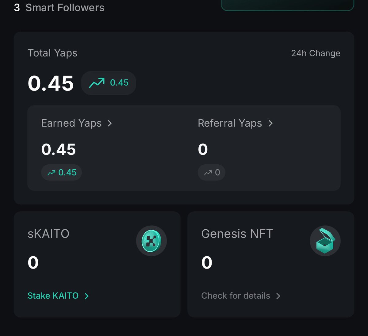 Naked wire of web 3 ๐ฟ (@the_nakedwire) on Twitter photo I was stuck at 0 yaps and 0 smart followers for days.
Frustrated and confused, I messaged <a href="/basitWeb3/">Basit | ฮฃ:</a> on Sunday for advice.
He gave me a simple tip:
๐ โFollow smart accounts and turn on notifications.โ
Same day >boom. Got my first 3 smart followers.
Not just passive ones >they I was stuck at 0 yaps and 0 smart followers for days.
Frustrated and confused, I messaged <a href="/basitWeb3/">Basit | ฮฃ:</a> on Sunday for advice.
He gave me a simple tip:
๐ โFollow smart accounts and turn on notifications.โ
Same day >boom. Got my first 3 smart followers.
Not just passive ones >they