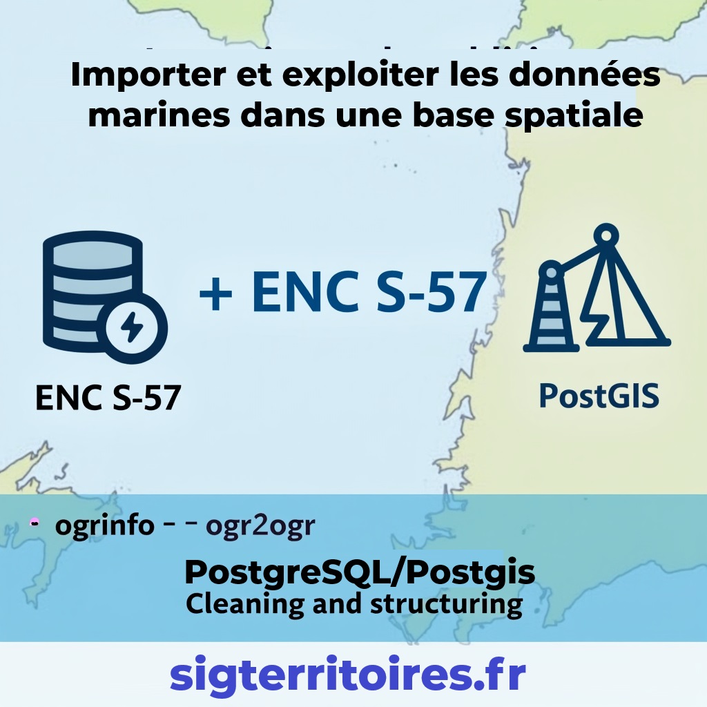 📌 Nouveau billet : importer facilement des cartes marines ENC (S-57) dans PostGIS, prêtes à l’usage dans QGIS 🌊🧭
👉 Format S-57 décrypté
👉 Import automatisé avec ogr2ogr
👉 Procédures + triggers = base propre en 2 min
🔗 shorturl.at/7RveH
#QGIS #PostGIS #S57 #SIG