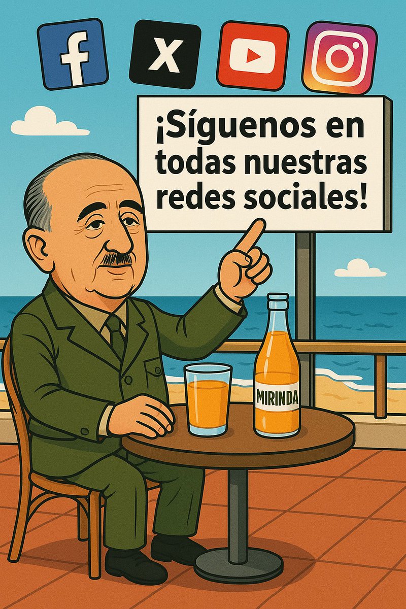 FNFFranco's tweet image. 🇪🇸 ¡Síguenos en todas nuestras redes sociales!

👇🏼👇🏼👇🏼

X: @FNFFranco
Instagram: @fnfranciscofranco
Facebook: FundacionNacionalFranciscoFranco
YouTube: @FNFFMultimedia

💪🏼 Hagamos que llegue el mensaje a todos.