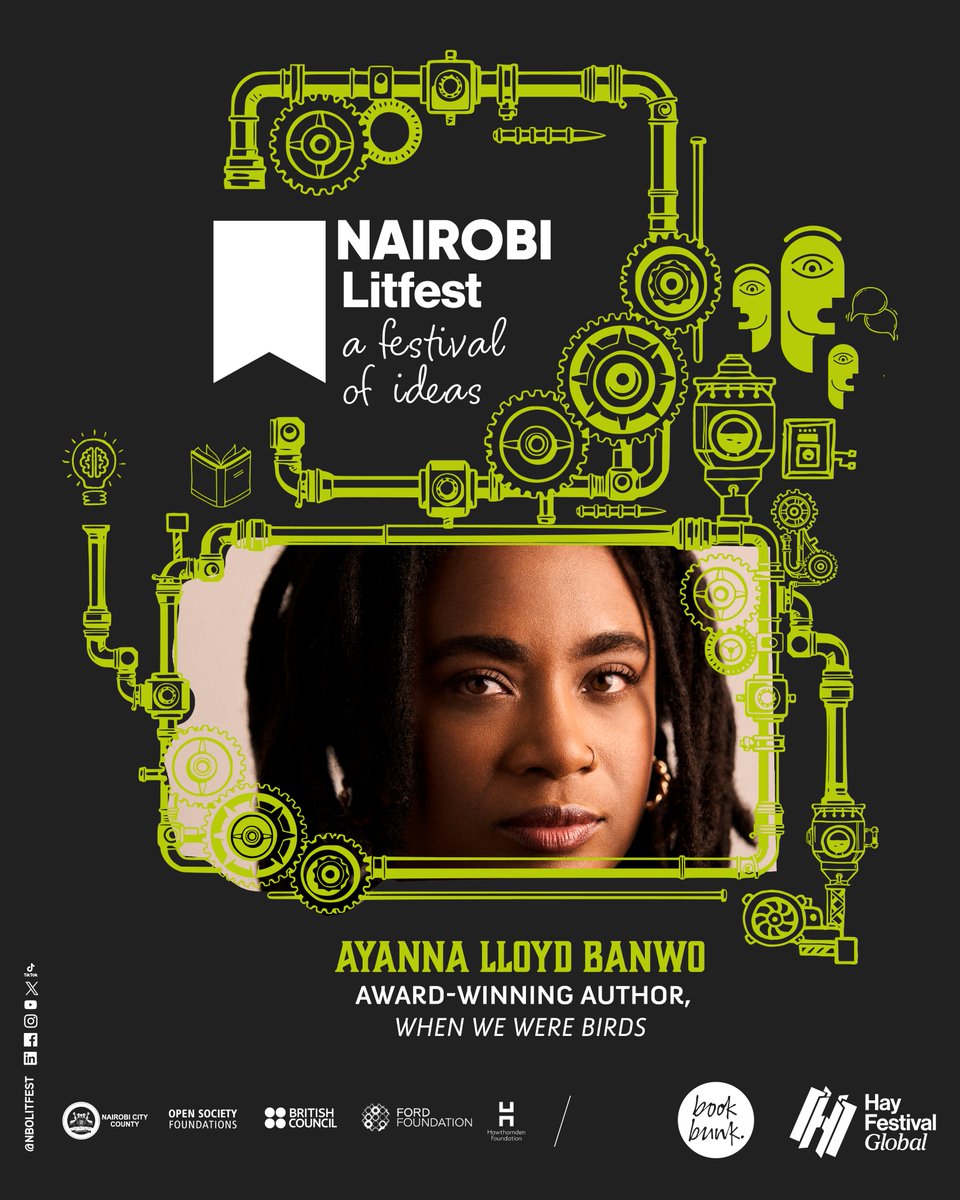 NBO Litfest (@nbolitfest) on Twitter photo #NBOLitfest Masterclass: Sound and Motion
Join award-winning writer <a href="/AyaRoots/">Ayanna Lloyd Banwo</a> for a creative writing session on how to infuse your work with specificity drawn from lived experience, interwoven with research and imagination.
📌 Apply: bit.ly/4jAs8W5. Limited slots. #NBOLitfest Masterclass: Sound and Motion
Join award-winning writer <a href="/AyaRoots/">Ayanna Lloyd Banwo</a> for a creative writing session on how to infuse your work with specificity drawn from lived experience, interwoven with research and imagination.
📌 Apply: bit.ly/4jAs8W5. Limited slots.