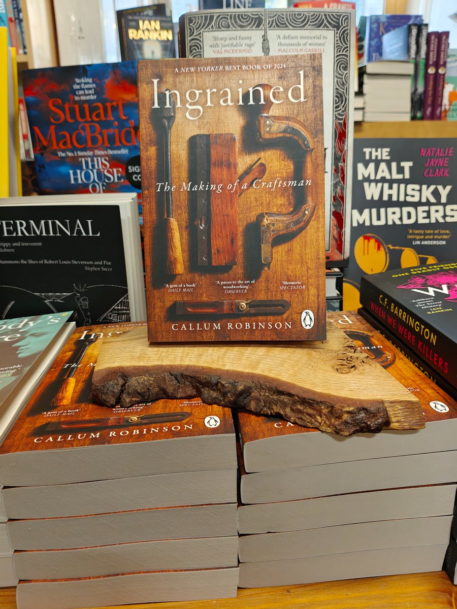 Furtherfrom's tweet image. Always a treat to have a fantastic local author come in to visit! We loved @CallumGRobinson&apos;s #Ingrained when it came out in hardback last year, and now we have signed copies of the paperback edition in stock! It&apos;s a perfect Father&apos;s Day gift, or just a great read for yourself!