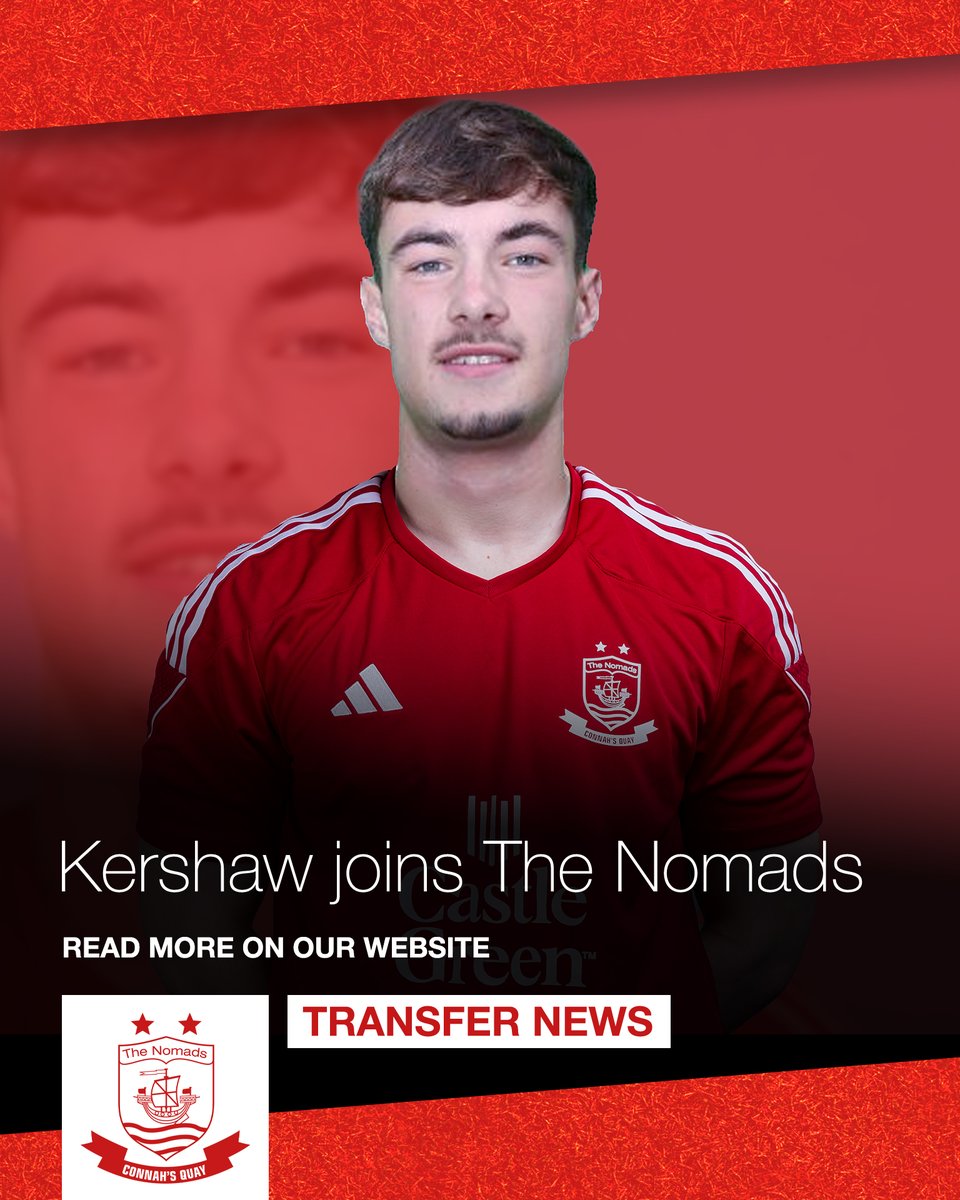 ✍🏻🙌🏻

𝗞𝗲𝗿𝘀𝗵𝗮𝘄 𝗷𝗼𝗶𝗻𝘀 𝗧𝗵𝗲 𝗡𝗼𝗺𝗮𝗱𝘀

Connah’s Quay Nomads are delighted to announce the signing of 20-year-old midfielder Ben Kershaw

the-nomads.co.uk/news/2025-06-0…