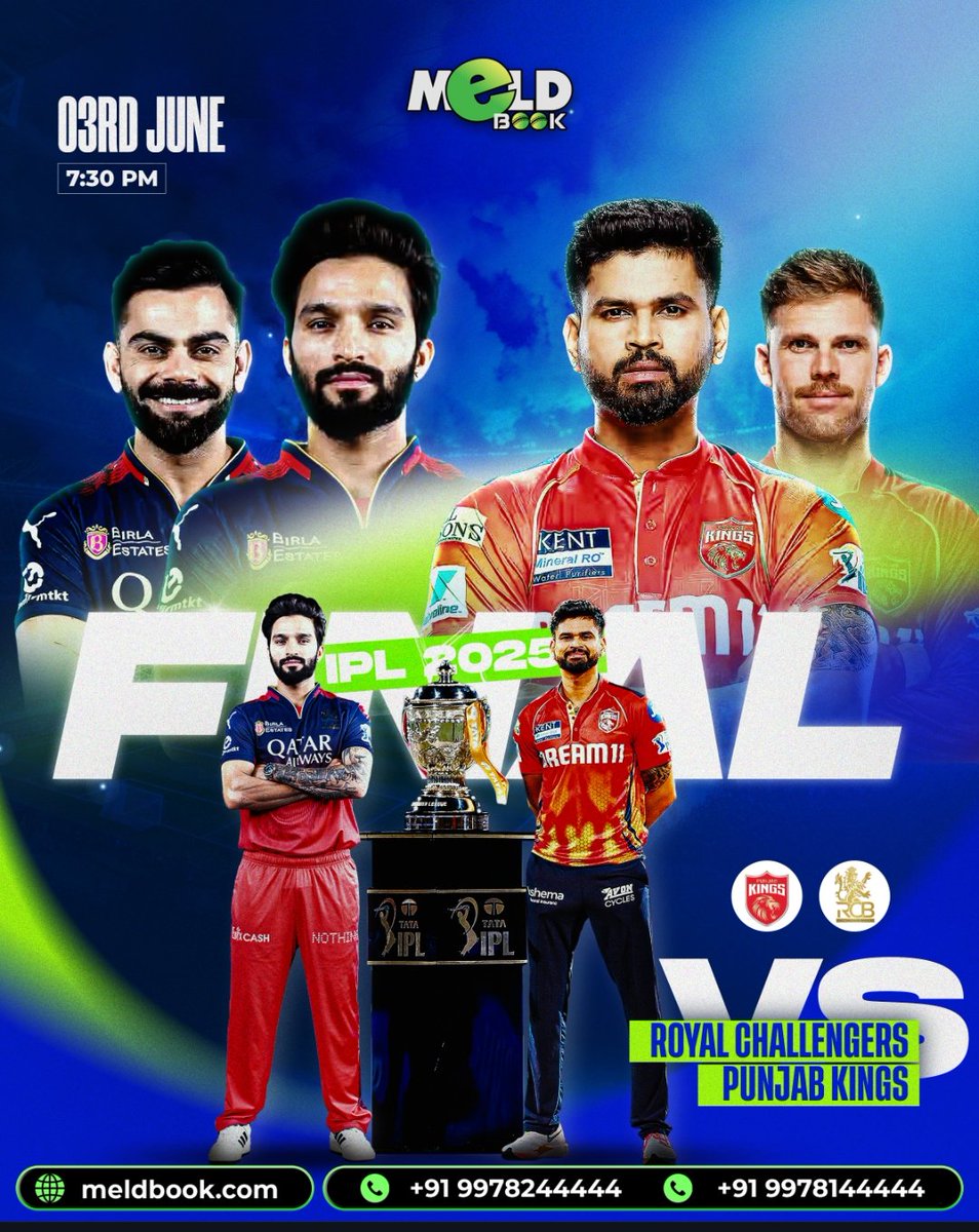 meldbook55's tweet photo. FINAL Showdown Fire vs ICE 🔥🧊🥵🥶🏏🏆

🌐 https://t.co/o66A3ks3Vw

Bonus💸
10% Joining
5% on Every Deposit
5% Referral

#1 Gaming Platform! 💰

Get ID Now! 🆔

👉🏻 https://t.co/0oCb8iD2iJ
👉🏻 https://t.co/6RxSVoPPkE

#meldbook #cricket #IPL2025 https://t.co/EfFo4RZH2k