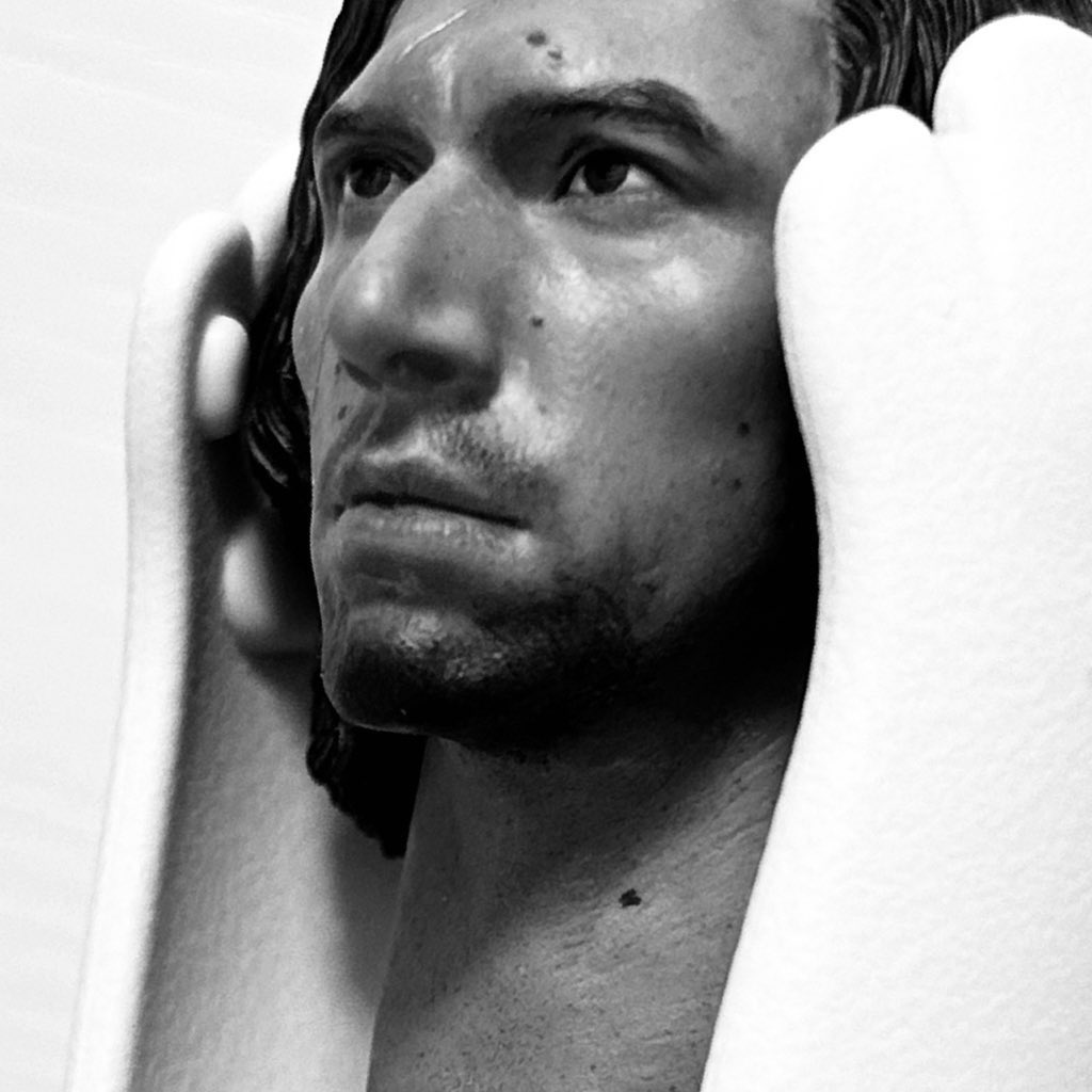 That one time I added stubble and changed his brow shape (this is a practice head not the real one… I’ve never done this b4 didn’t wanna fk up)