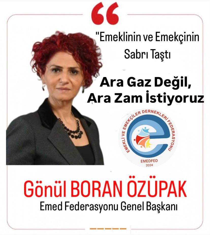 alperozupak's tweet photo. "Emeklinin ve Emekçinin Sabrı Taştı Ara Gaz Değil, Ara Zam İstiyoruz"

Gönül BORAN ÖZÜPAK
Emed Fed Gnl Bşk
#TüikMutfakYakıyor https://t.co/gRORq2uDVp