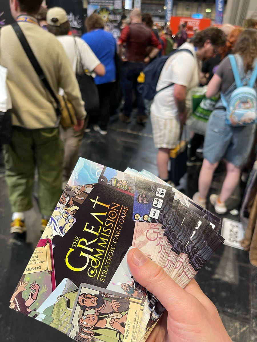 AT UK GAMES EXPO: Been handing out a few hundred Great Commission Flyers today, also on the hunt for a good games distributor. are you coming to the event? 

#cardgame #strategygame #ukge #ukgmaesexpo @ukgamesexpo