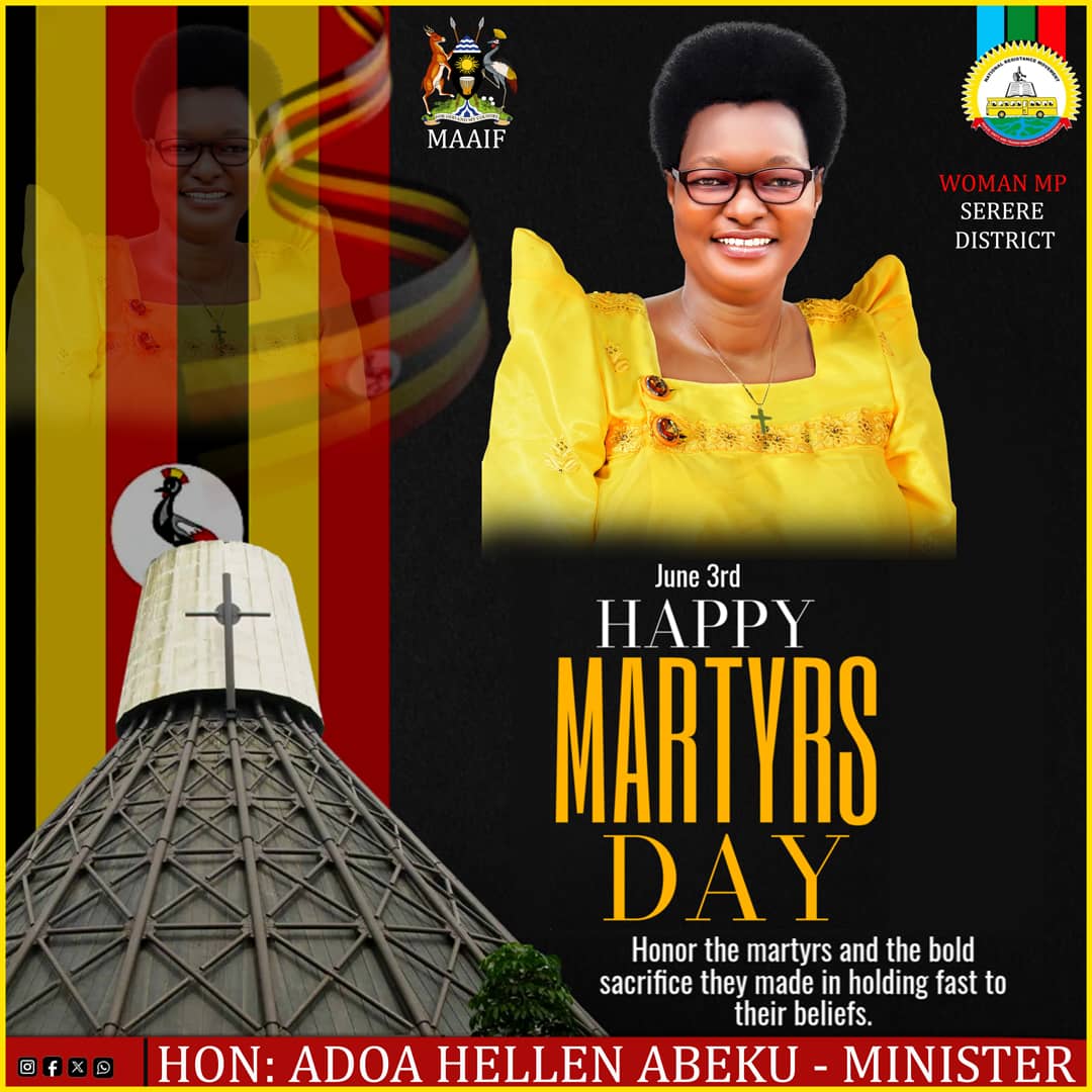 Today is a significant day in our history. It's the day we honor and commemorate the Uganda Martyrs who sacrificed their lives for their beliefs.
May their legacy and brevary inspire us to stand strong in our convictions and faith.

Happy Martyrs Day to all Ugandans.