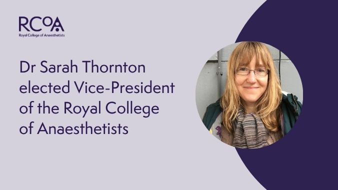 Royal College of Anaesthetists (@rcoanews) on Twitter photo We are pleased to announce that Dr Sarah Thornton <a href="/drmumsjt/">Sarah Thornton</a> has been elected as a Vice-President of the College.
Dr Thornton has served on Council since 2022 and is a consultant anaesthetist at Bolton Hospital Foundation Trust.
Read more about Sarah 👉ow.ly/sBxH50W39b5 We are pleased to announce that Dr Sarah Thornton <a href="/drmumsjt/">Sarah Thornton</a> has been elected as a Vice-President of the College.
Dr Thornton has served on Council since 2022 and is a consultant anaesthetist at Bolton Hospital Foundation Trust.
Read more about Sarah 👉ow.ly/sBxH50W39b5