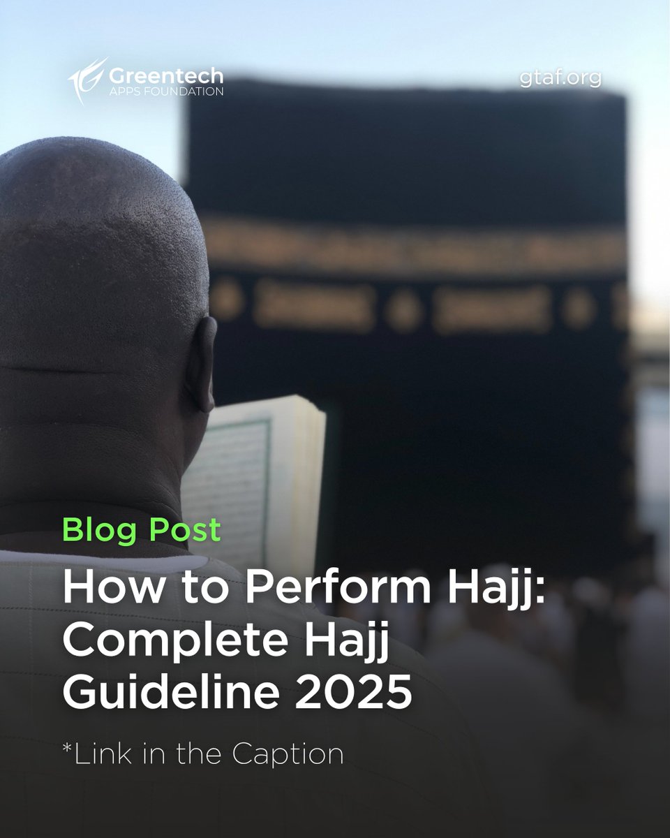 greentechapps's tweet image. 🕋 Are you performing Hajj this year?

We’ve made it simple. Step-by-step guidance on:

✅ Ihram &amp;amp; Niyyah
✅ Arafah, Muzdalifah, Mina
✅ Tawaf, Sa’i, Rami &amp;amp; more

Read the full guide now:
👉 gtaf.org/blog/how-to-pe…

#Hajj2025 #HajjGuide #IslamicHelp #GTAF