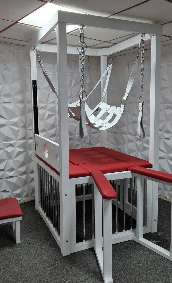 Who's going to be the first to christen the new dungeon's sex swing?

Show me how eager you are to feel me inside you and DM me for a session 😘