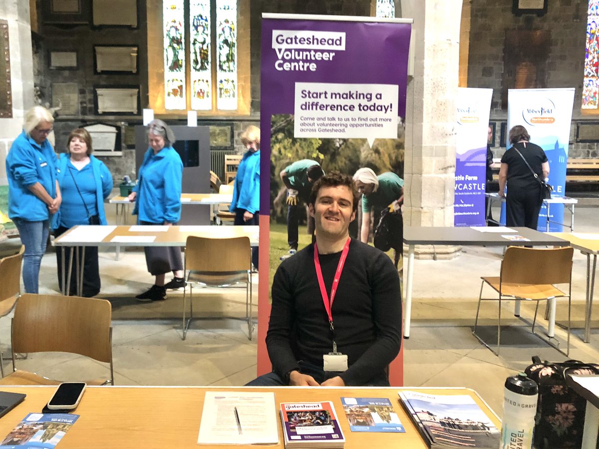Celebrating #VolunteersWeek, Harley is at the Newcastle Cathedrals Volunteer Recruitment Fair today until 3pm! He’s there today to support you into volunteering, and there are TONS of brilliant organisations to chat to.