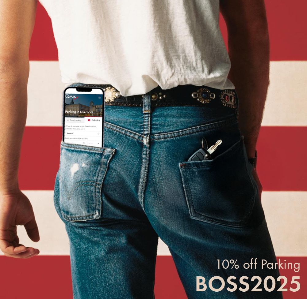 The Boss is in town and so is discounted parking across all Liverpool Q-Park sites! Skip the stress and park your Pink Cadillac with 10% off when you pre-book for Springsteen in Liverpool between 3rd-8th of June using the code BOSS2025!

Pre-Book here 👉buff.ly/yS6lwdW