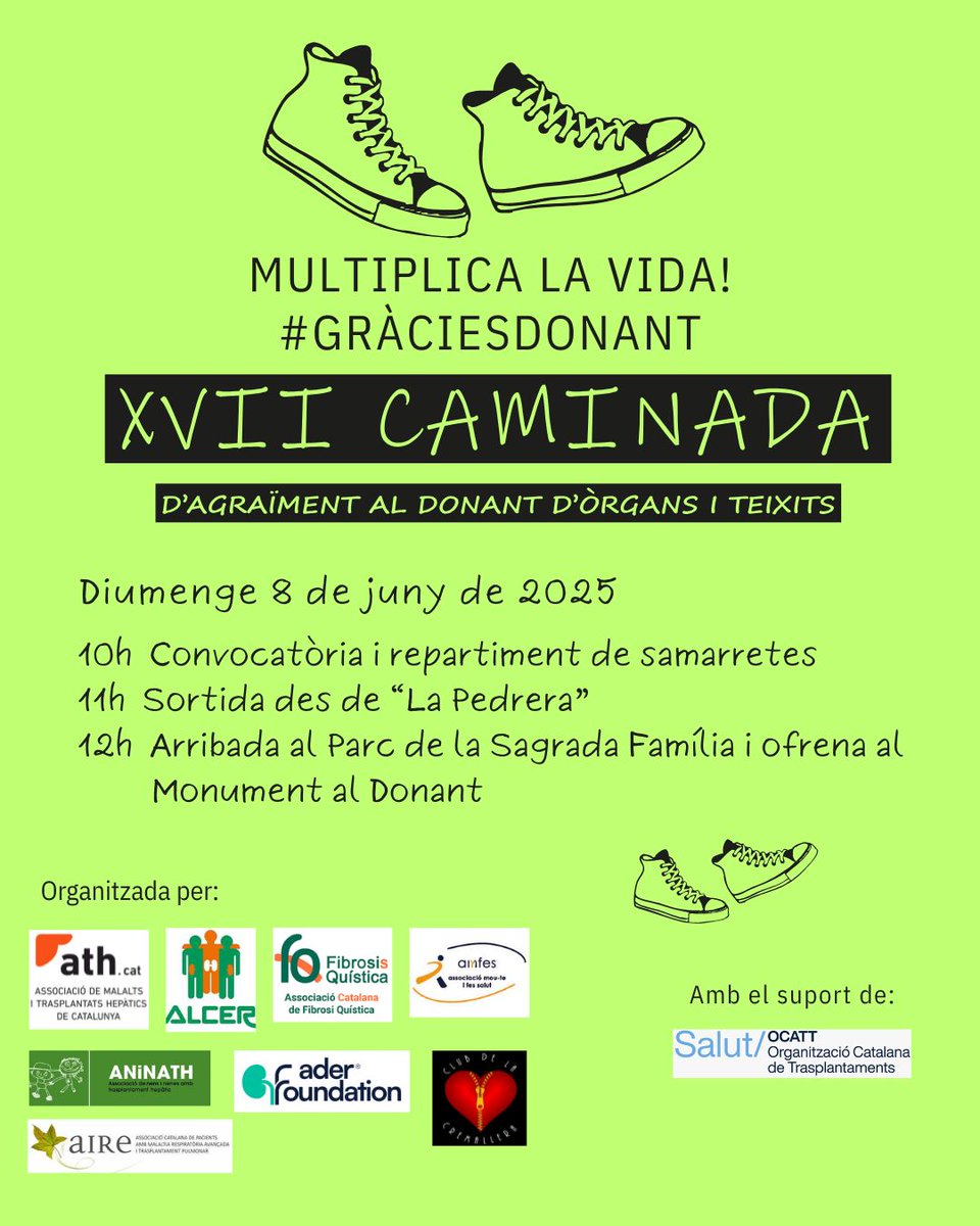 Aquest diumenge vine a caminar amb nosaltres 💚