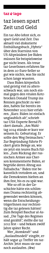 Jetzt enthüllt: Warum <a href="/tazgezwitscher/">taz</a> lesen Zeit und Geld spart taz.de/taz--lage/!608…