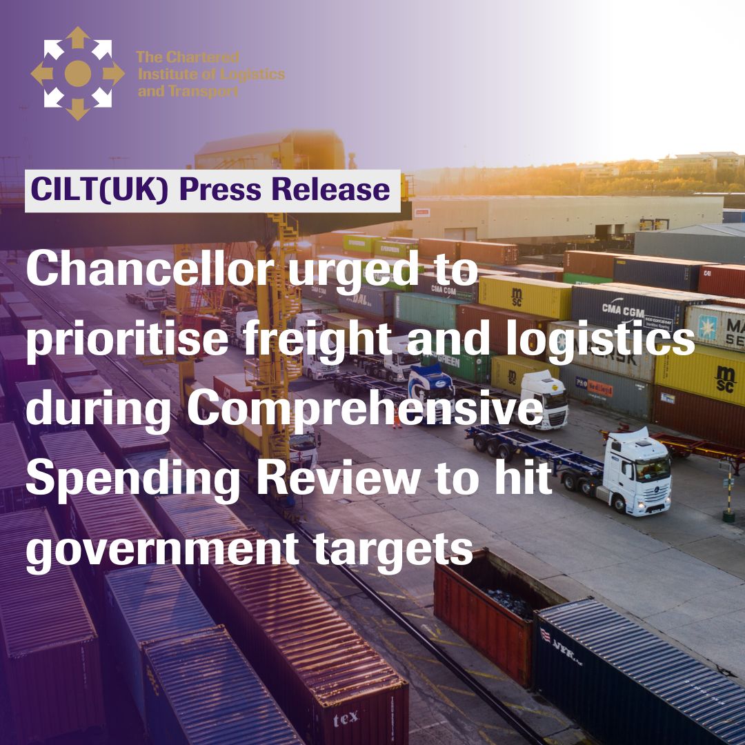 CILT (UK) experts are encouraging the Chancellor to protect and boost spending on freight and logistics projects as part of Rachel Reeves’ Comprehensive Spending Review. 

Read here: ciltuk.org.uk/News/Latest-Ne…

#FreightTransport #LogisticsUK #NetZeroGoals #TransportInvestment