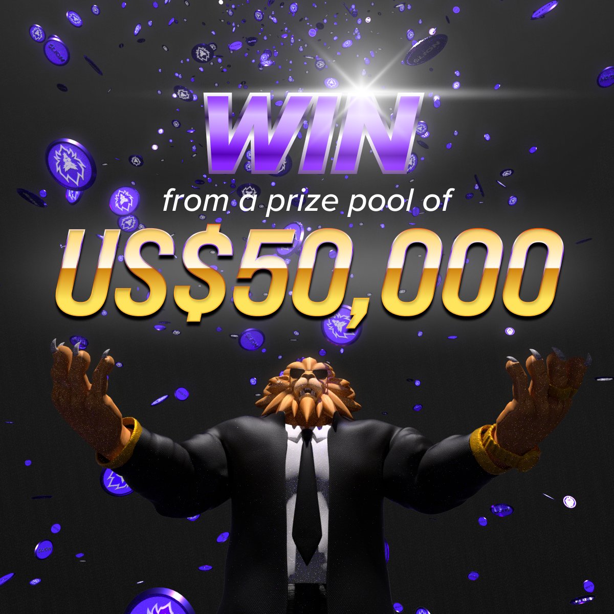 Loaded Lions - $LION live on Crypto.com (@loadedlions_cdc) on Twitter photo Ready to Roar? The top 1,000 traders in the $LION trading campaign on <a href="/cryptocom/">Crypto.com</a> app will stand to win from a massive $50,000 prize pool!
Trade now. Climb the ranks. Stack that $LION.
crypto.onelink.me/J9Lg/aann84t5 #LoadedLions Ready to Roar? The top 1,000 traders in the $LION trading campaign on <a href="/cryptocom/">Crypto.com</a> app will stand to win from a massive $50,000 prize pool!
Trade now. Climb the ranks. Stack that $LION.
crypto.onelink.me/J9Lg/aann84t5 #LoadedLions