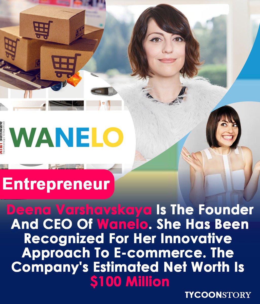 TycoonStoryCo's tweet photo. Meet Deena Varshavskaya, founder & CEO of Wanelo — the social shopping app changing ecommerce!
https://t.co/ZRjBOSKXFh
#deenavarshavskaya #wanelo #womenintech @WaneloBusiness https://t.co/4amcdyRiEG