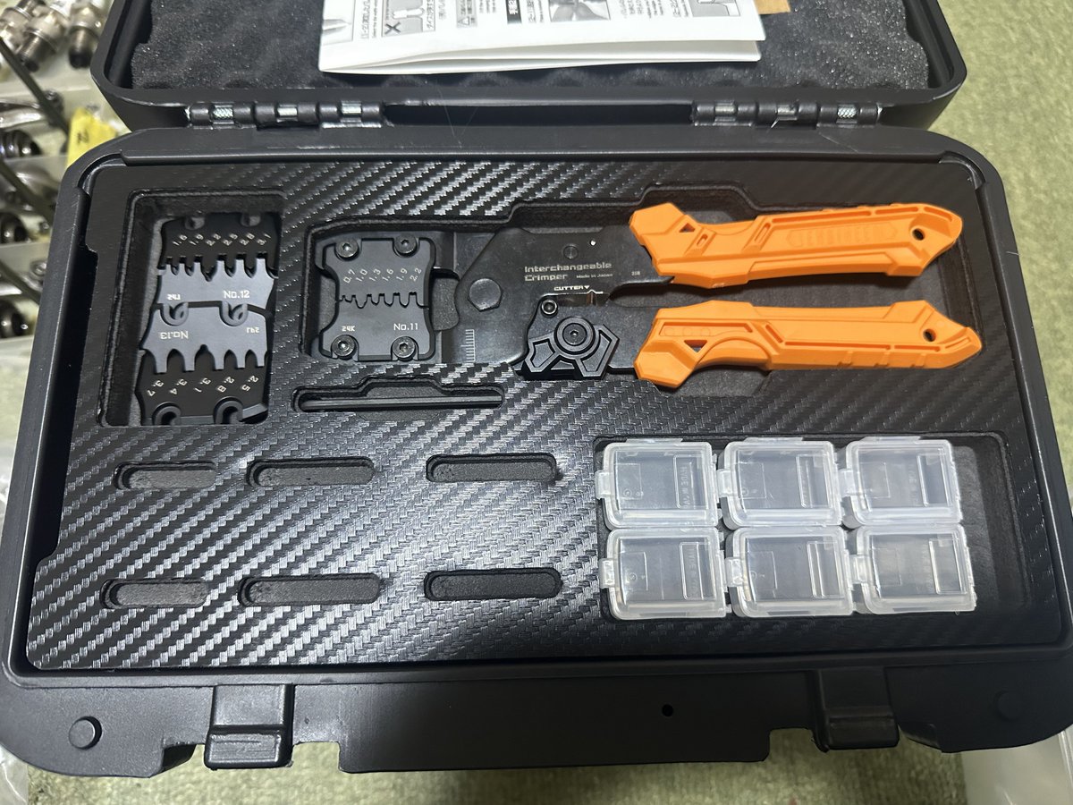 自分用も届きました🛠️
圧着し放題だァアアアアアアア