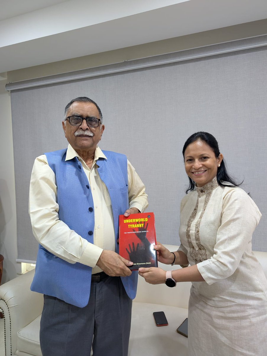 Honoured to present Underworld Tyranny to Former NSA Mauritius <a href="/Shantanu2818/">Shantanu Mukharji</a> critical dialogue on Trafficking business, state complicity, and national security imperatives.
This is not just a book, but a strategic call to safeguard sovereignty. 

#UnderworldTyranny #Geopolitics