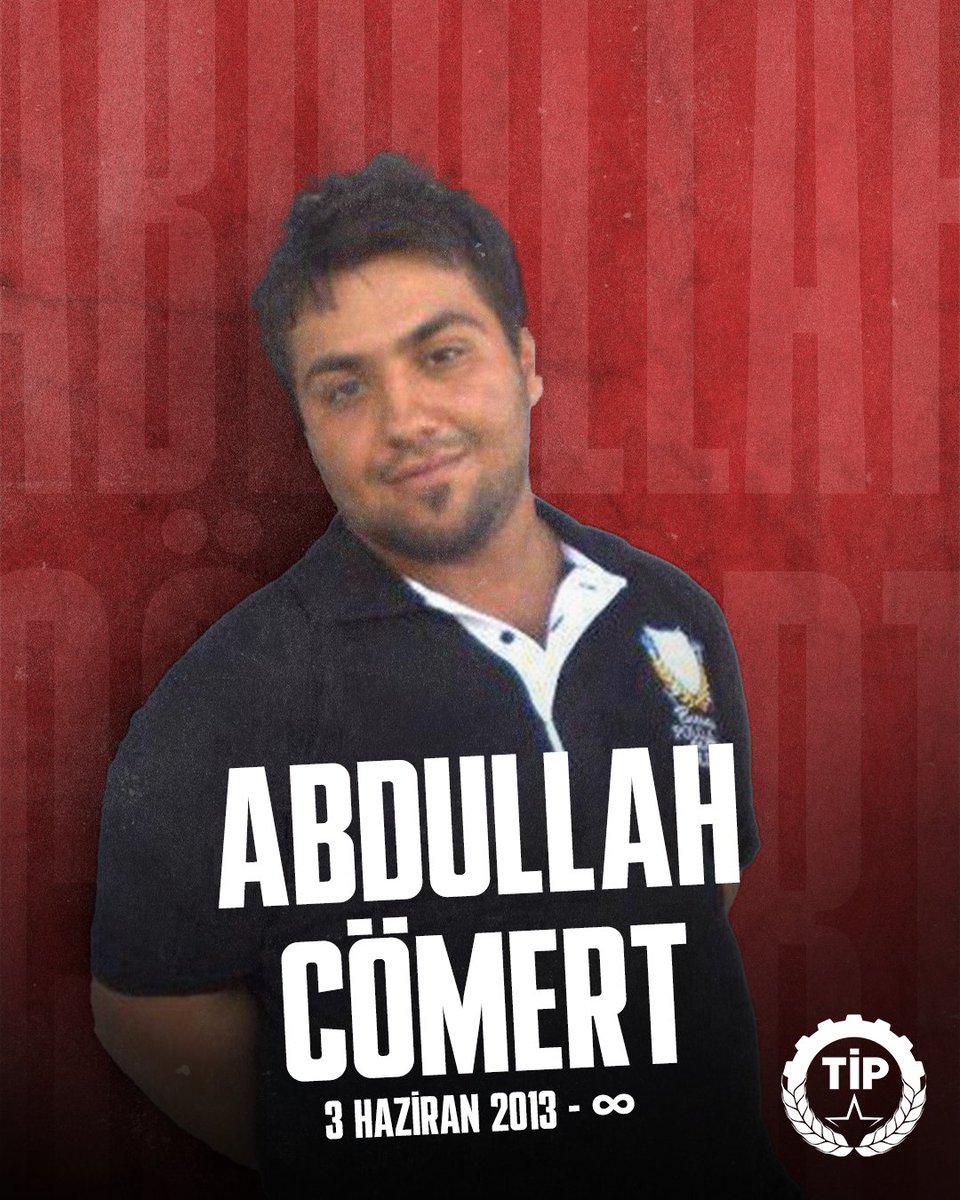 12 yıl önce bugün Gezi Direnişi'nde polisler tarafından katledilen Abdullah Cömert'i, saygıyla anıyoruz. 

Abdullah'ın ve aramızdan haksızca koparılan herkesin adalet mücadelesi son bulana dek susmayacağız!