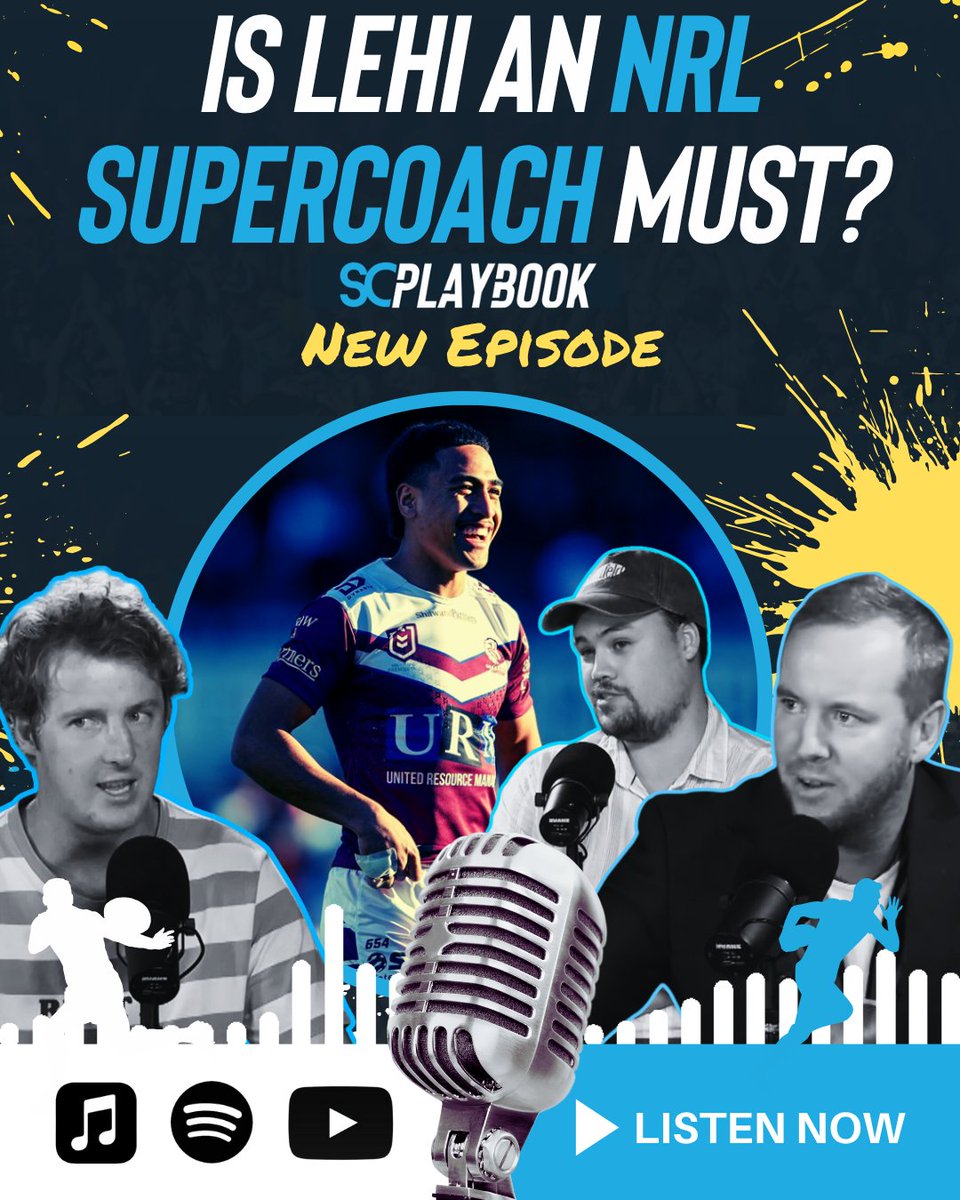 Turbo's out, Lehi gets another crack at fullback... Miss or must? 🦅

The SC Playbook podcast is live ahead of #NRLSupercoach round 14 on YouTube, Spotify and Apple. Watch 👉 bit.ly/3SyrEVC
