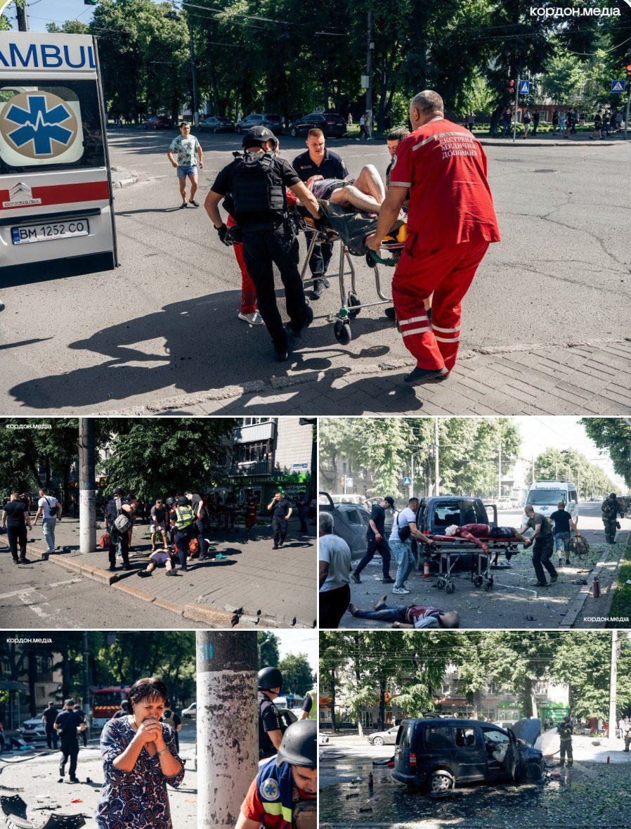 L’Ukraine frappe la russie: 
0 civil tué 
0 école visée
0 hôpital détruit
0 maternité bombardée
0 théâtre rempli d’enfants écrasé..

La russie frappe l’Ukraine: