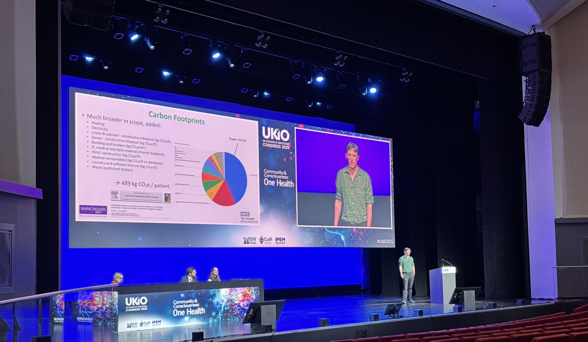 <a href="/UKIOCongress/">UKIOCongress</a> 
This mornings session on Radiotherapy’s Carbon Footprint was food for thought! 

Amazing what can be done to make  radiotherapy more environmentally friendly. 

#teambehindthebeams 
#carbonfootprint 
#UKIO2025