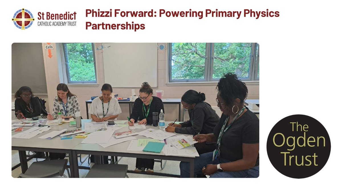 St Benedict Catholic Academy Trust (@sbcatrust) on Twitter photo The Ogden Trust primary partnership is gearing up for its sixth year! We just held a fantastic Phizzi Forward CPD with science leads from our partner schools. Great ideas were shared to keep boosting primary physics learning for kids and teachers. #PrimaryScience <a href="/ogdentrust/">Ogden Trust</a> The Ogden Trust primary partnership is gearing up for its sixth year! We just held a fantastic Phizzi Forward CPD with science leads from our partner schools. Great ideas were shared to keep boosting primary physics learning for kids and teachers. #PrimaryScience <a href="/ogdentrust/">Ogden Trust</a>