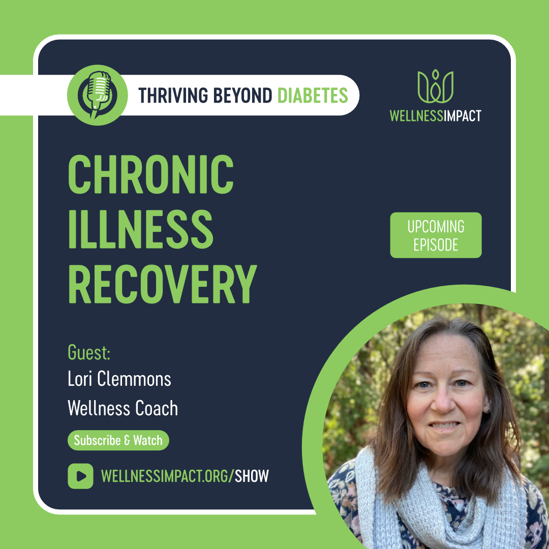 wellimpact's tweet photo. 🎙️UPCOMING EPISODE!
What if your brain could help you heal?

We’re excited to announce Lori Clemmons, wellness coach and author of Rewire Your Wellness, as our next guest on Thriving Beyond Diabetes. 
#wellnessimpact #diabetes #healthpodcast #longevity
#neuroplasticity #mindbody https://t.co/T5yy5L4glP