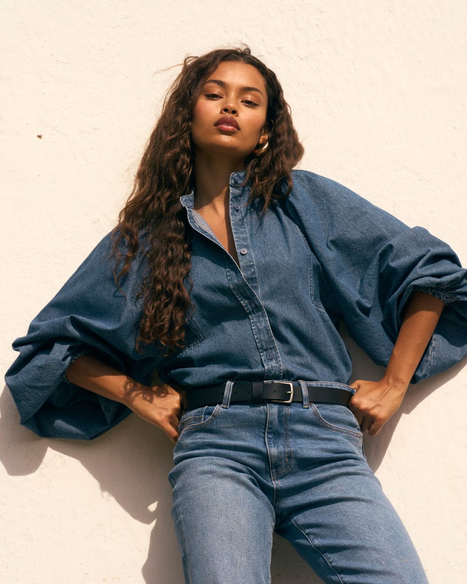 A classic never goes out of style and this rings true for our Ellery Denim Blouse, the perfect transitional weather piece. 💙

Shop online &amp; in-store: tinyurl.com/4ty3yhda
