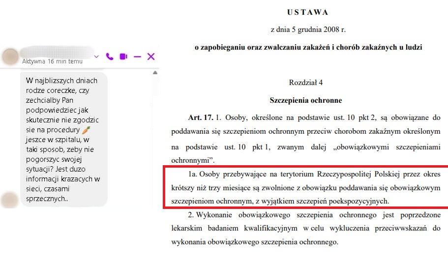 To wszystko tak naprawdę jest bardzo proste.

Po prostu informujesz personel szpitala, że nie wyrażasz zgody na żadne procedury, które są dobrowolne. Skoro są dobrowolne, to nie musisz się na nie zgadzać i nikt nie może Ci z tego powodu niczego zarzucać.

To samo z żądaniem