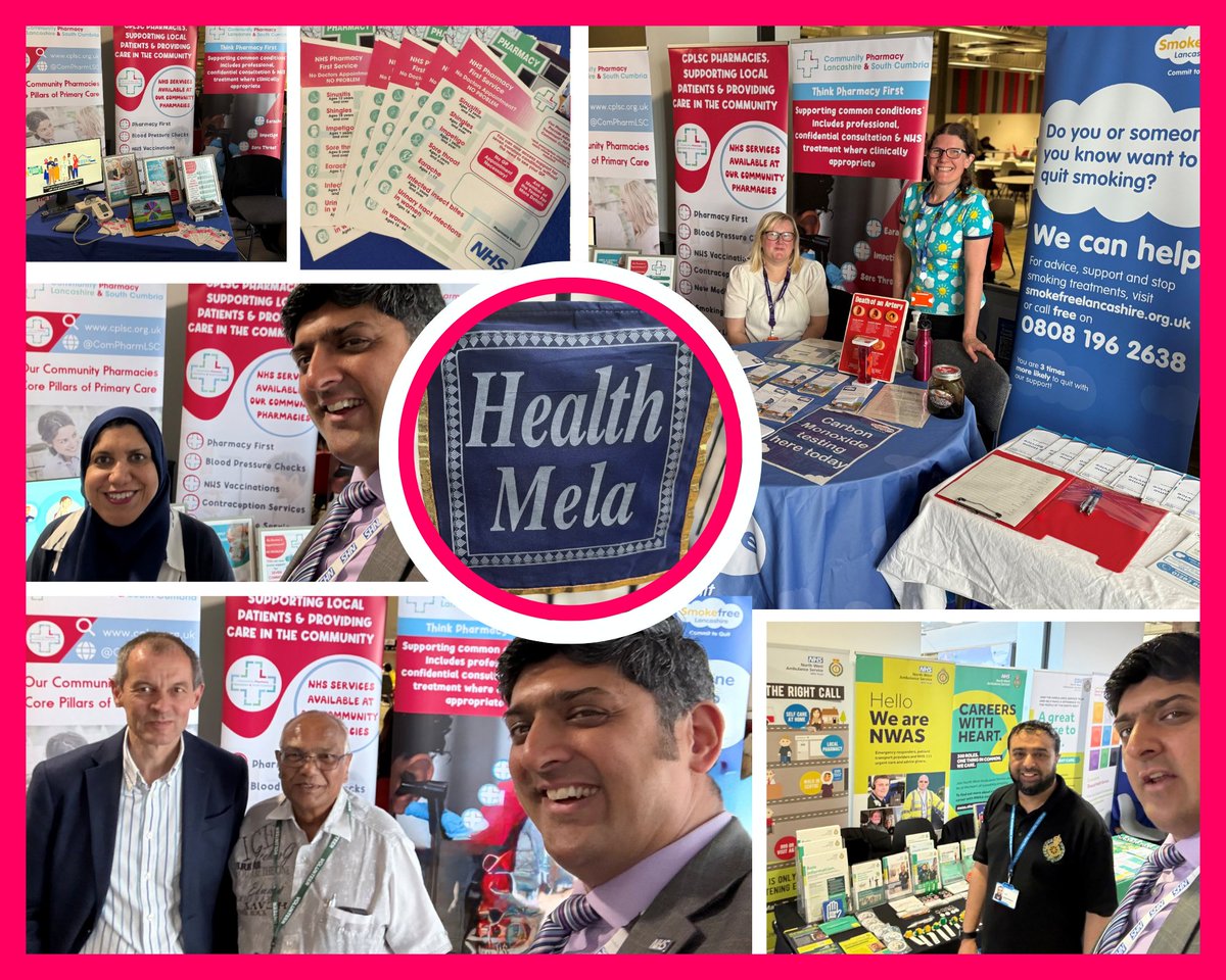 CPLSC (@compharmlsc) on Twitter photo CPLSC CE joined Dr Richard Vautrey <a href="/rcgp/">Royal College of General Practitioners</a> & NFHW at Burnley Health Mela, showcasing vital NHS pharmacy services. Great engagement with East Lancs community & highlighting pharmacy’s role in supporting NHS care.
Great to catch up with <a href="/LancashireCC/">Lancashire County Council</a>, Smoke Free & <a href="/NWAmbulance/">North West Ambulance Service</a>. CPLSC CE joined Dr Richard Vautrey <a href="/rcgp/">Royal College of General Practitioners</a> & NFHW at Burnley Health Mela, showcasing vital NHS pharmacy services. Great engagement with East Lancs community & highlighting pharmacy’s role in supporting NHS care.
Great to catch up with <a href="/LancashireCC/">Lancashire County Council</a>, Smoke Free & <a href="/NWAmbulance/">North West Ambulance Service</a>.