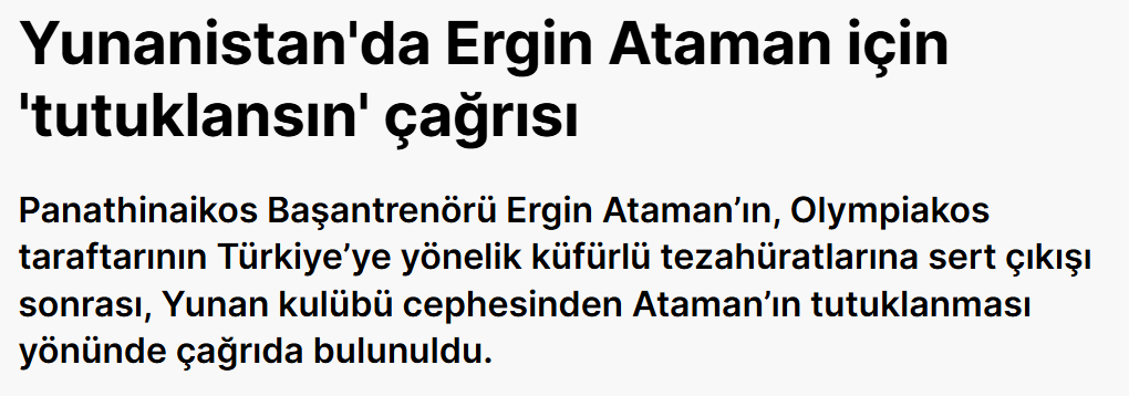 Evet ya, "Türklerle Yunanlılar bir araya geldi mi orası cennet olur"du değil mi? Al sana cennet.