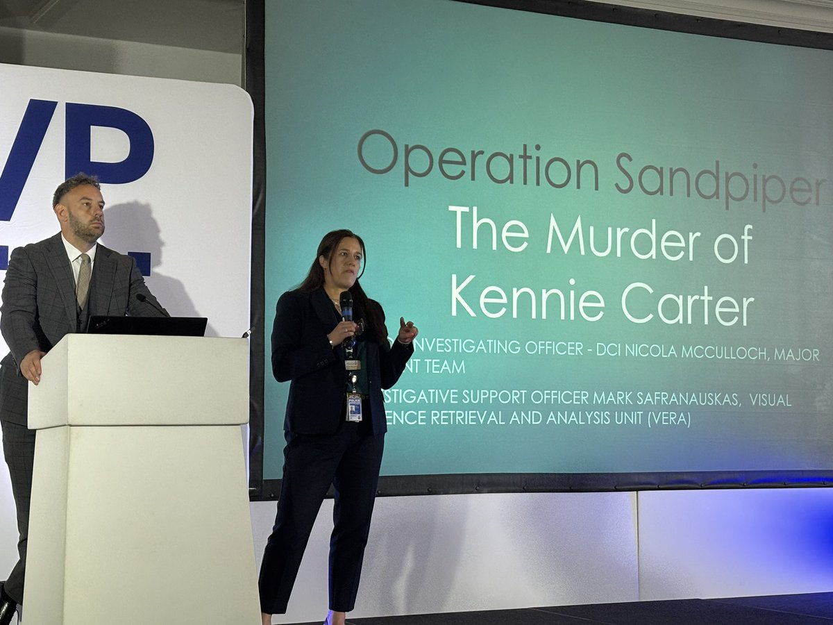 Welcome to the stage DCI Nicola McCulloch &amp; Mark Safranauskas

Talking us through a murder investigation and the difficulties in the investigation

Nicola opened by saying “I used to say I was lucky to be in this job, but I’m in this job because I’ve worked hard”… so true!
