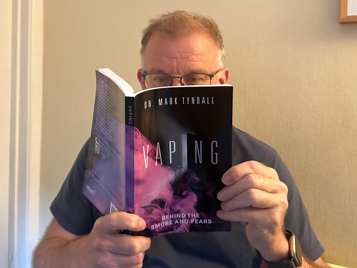 Clive Bates (@clive_bates) on Twitter photo I've just bought Prof. Mark Tyndall's new book, Vaping: Behind the Smoke and Fears. An excellent, fluent read and a powerful rejoinder to the myths and misinformation of the abstinence-only fanatics.
More info, reviews and buying options: drmarktyndallauthor.com
<a href="/DrMtyndall/">Dr Mark Tyndall</a> I've just bought Prof. Mark Tyndall's new book, Vaping: Behind the Smoke and Fears. An excellent, fluent read and a powerful rejoinder to the myths and misinformation of the abstinence-only fanatics.
More info, reviews and buying options: drmarktyndallauthor.com
<a href="/DrMtyndall/">Dr Mark Tyndall</a>