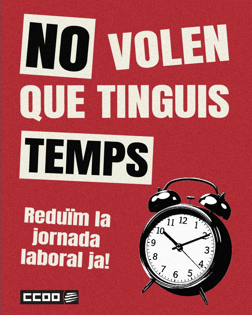 DEMANA A LES DIPUTADES I DIPUTATS QUE VOTIN SÍ A LA REDUCCIÓ DE LA JORNADA LABORAL!

La llei arriba al Congrés i és el moment de demanar-los que votin sí.

📩Trigaràs menys de 3 minuts: envia la teva carta ara mateix!

f.mtr.cool/uqbltswtzm
