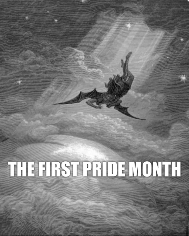 ProtecttheFaith's tweet photo. Satan and his minions know the truth of the saying, Pride comes before a Fall https://t.co/OQKep2TbqY