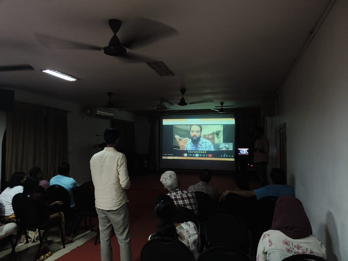 uba_iitpkd's tweet image. The  screening was followed by a thought-provoking interaction session, where  one of the directors, Sahil Valmiki, engaged with the audience online,  addressing their questions and sparking meaningful discussions.