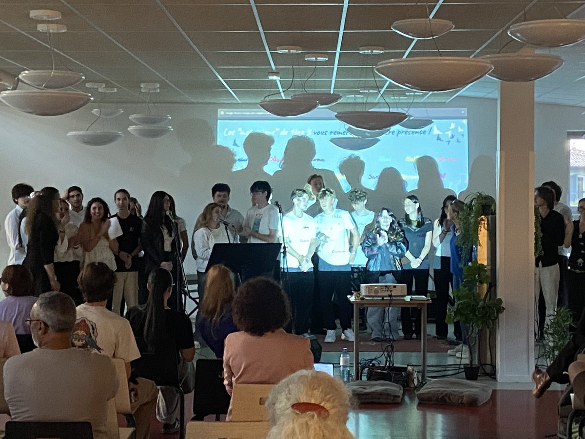 Internats d'excellence de l'académie de Toulouse (@iexactlse) on Twitter photo Soirée commémorative de l’abolition de l’esclavage offerte aux internes <a href="/LMC_Tarbes/">Lycée général et Technologique Marie Curie</a>
👉projet trans-disciplinaire lettres/musique avec alternance de textes et chansons
🙏aux enseignantes engagées <a href="/FabienneMiqueu/">Fabienne Miqueu</a> et Odile Cazemajor
<a href="/BenmiloudKarim/">Karim BENMILOUD</a> <a href="/actoulouse/">Académie de Toulouse</a> <a href="/DSDEN65/">IA-DASEN 65</a> Soirée commémorative de l’abolition de l’esclavage offerte aux internes <a href="/LMC_Tarbes/">Lycée général et Technologique Marie Curie</a>
👉projet trans-disciplinaire lettres/musique avec alternance de textes et chansons
🙏aux enseignantes engagées <a href="/FabienneMiqueu/">Fabienne Miqueu</a> et Odile Cazemajor
<a href="/BenmiloudKarim/">Karim BENMILOUD</a> <a href="/actoulouse/">Académie de Toulouse</a> <a href="/DSDEN65/">IA-DASEN 65</a>