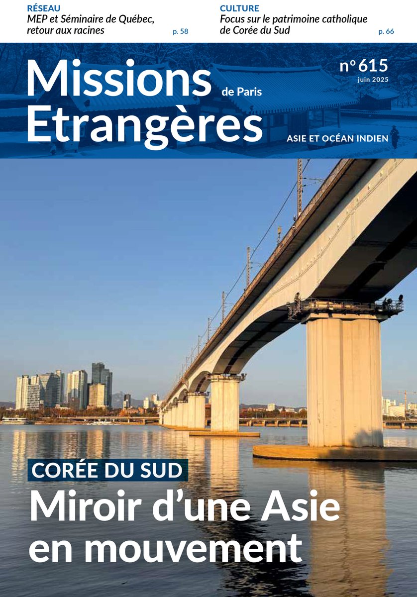***Revue MEP*** Partez à la découverte de la Corée du Sud, ce mois-ci dans notre revue.
De belles photos et témoignages de prêtres missionnaires et laïcs présentant la mission vous attendent.
Pour recevoir gratuitement la Revue MEP tous les mois :
📷 missionsetrangeres.com/revuemep/