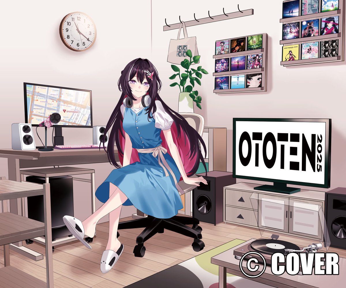OTOTEN2025とホロライブ所属AZKiさん（#AZKi_VDiVA）のコラボイラストを担当させて頂きました！
何卒宜しくお願い致します。
#おとあず25  #OTOTEN2025