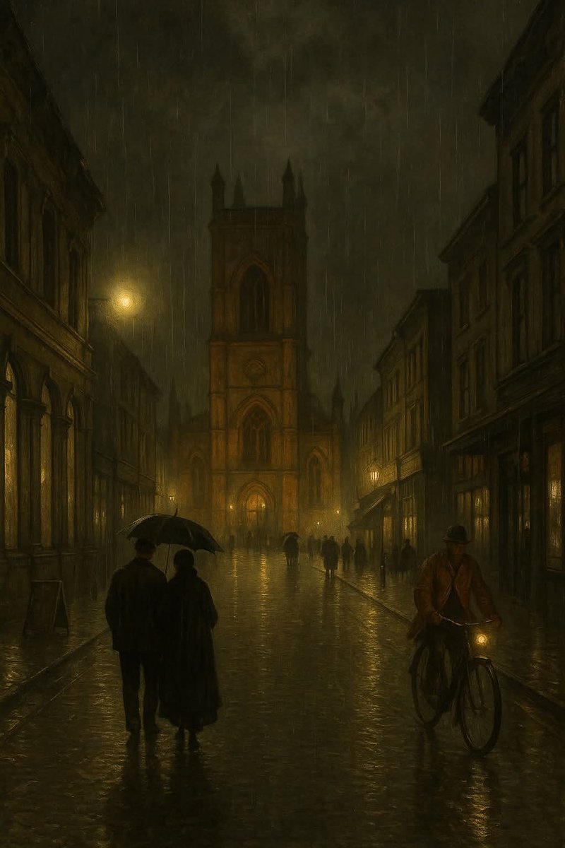 A wet Bold Street, Liverpool.