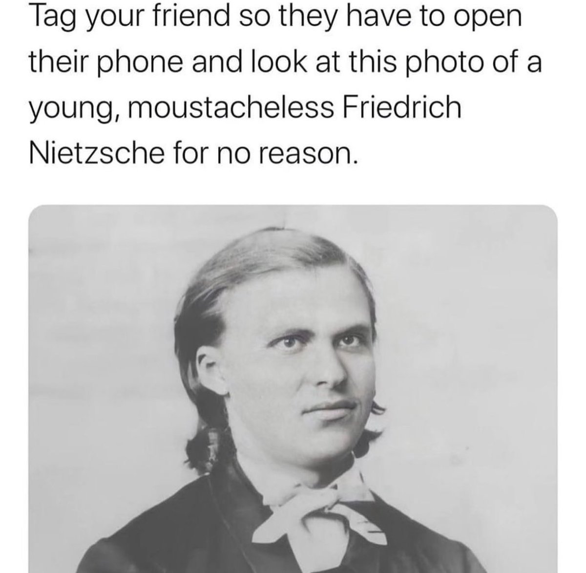 Ever seen Haaland and Nietzsche in the same room? Thought not

He was clearly off form this year from screaming too long into the void and waiting for it shout back