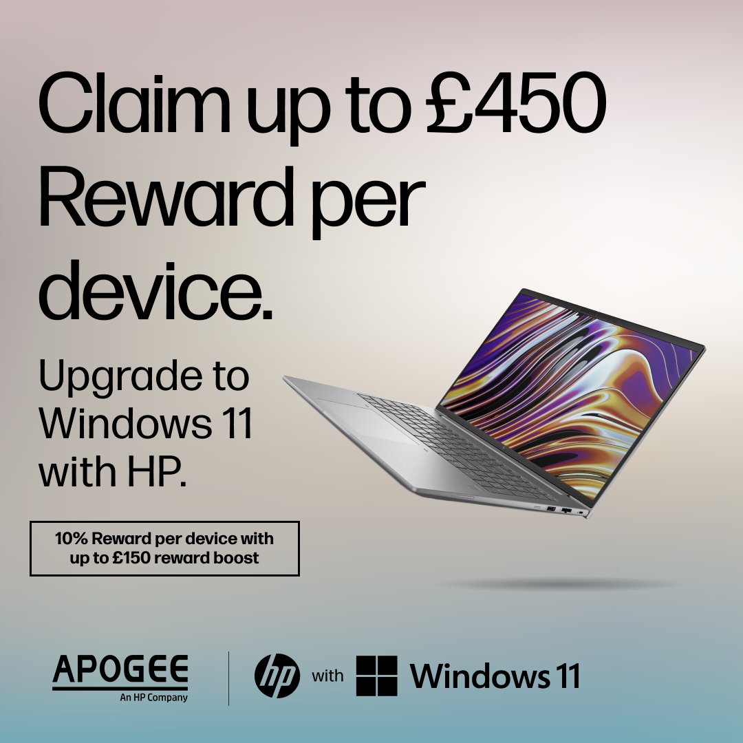 If you're an SMB looking for your cost-effective route to Windows 11, you soon won't be able to find much better than HP for SMB! Get your claim in before the end of June to qualify: bit.ly/3SuxVlf

<a href="/HP/">HP</a> #SMEs #smb #manageditservices #Cashback #Upgrade #Windows11