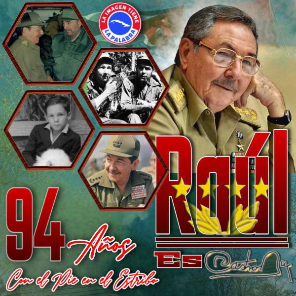 Feliz Cumpleaños General de Ejército. La <a href="/BMCGuineaEcuat/">Cubacoopera Guinea Ecuatorial</a> junto a usted siempre!! #RaulEsRaul #CubaCoopera