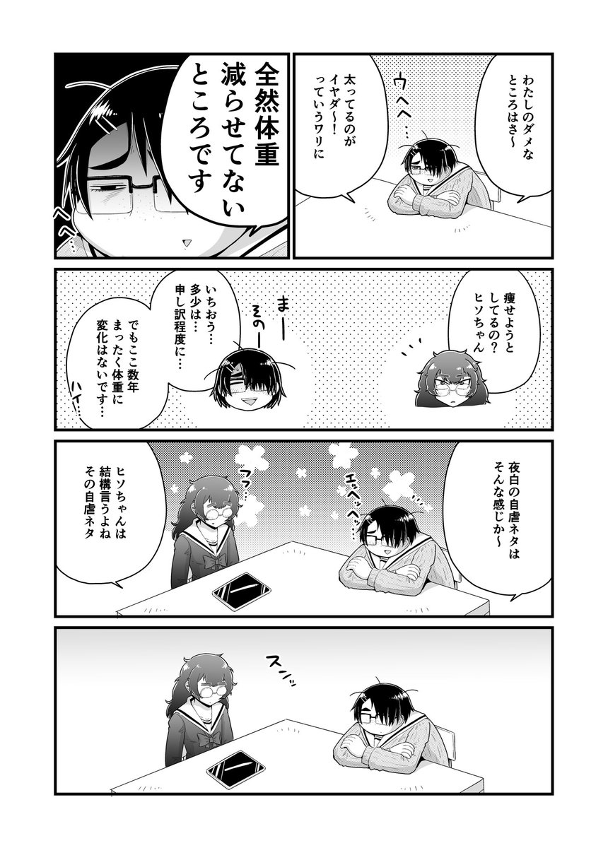 両片思いで自己評価低めの陰キャ女子が、くっつきそうでくっつかない、かわいいまんがです(3/6)
#創作百合 