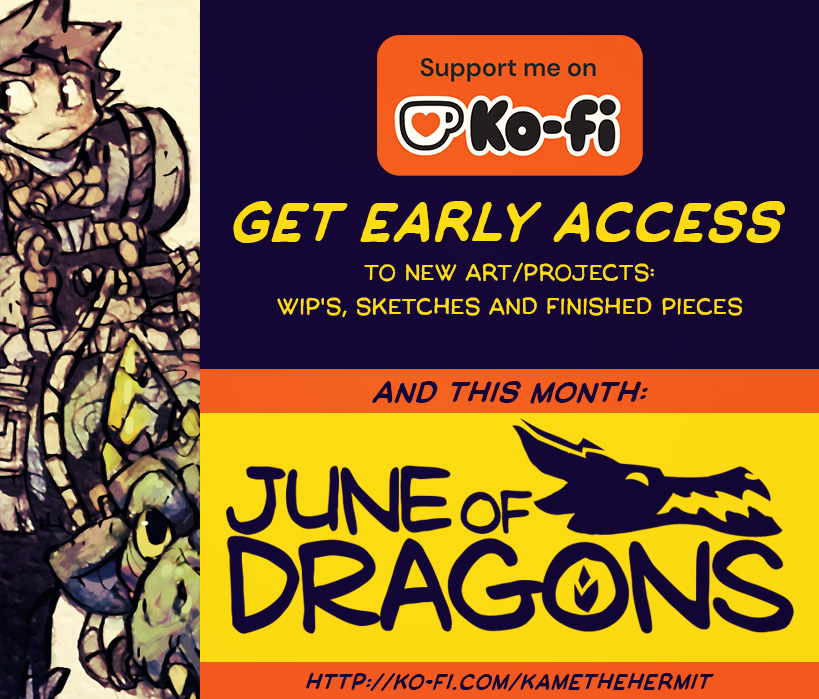 I needed an excuse to draw my favorite mythological creatures, so, here's a drawing challenge of my own, June of Dragons - n°1