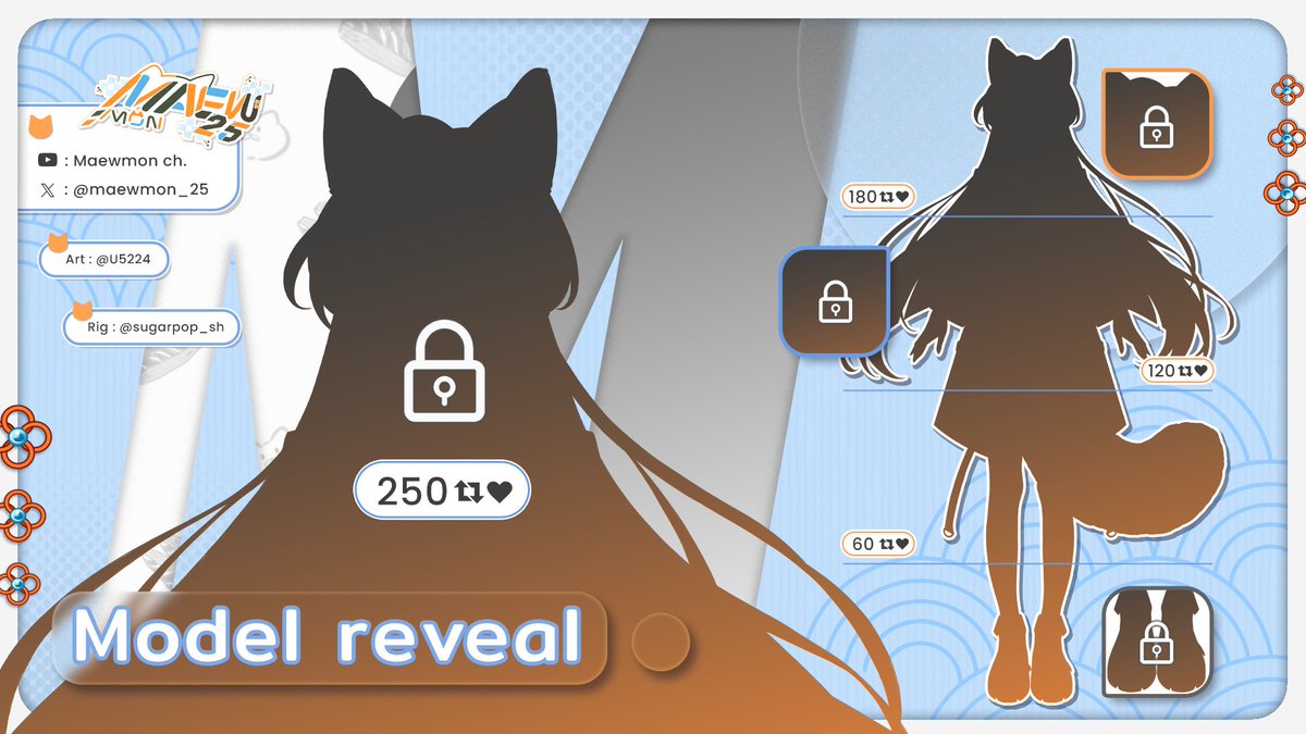 🐈(=^Model Reveal^=)´ˎ˗
"เกิดอะไรขึ้น!? ทำไมใต้ศาลถึงมืดขนาดนี้ล่ะเนี่ย สงสัยท่านเทพลืมจ่ายค่าไฟแน่เลย" 

"แมวคงต้อง...ขอรบกวนทุกคนช่วยกันฉายแสงมาให้แมวออกจากเงานี้แล้วล่ะค่ะ น้าาาาาาา🥺"

♡ + ↻ ᴛᴏ ᴜɴʟᴏᴄᴋ ᴍᴇ นะเมี๊ยว🧡

#ModelReveal #VtuberTH #Vtuber #VTuberUprising