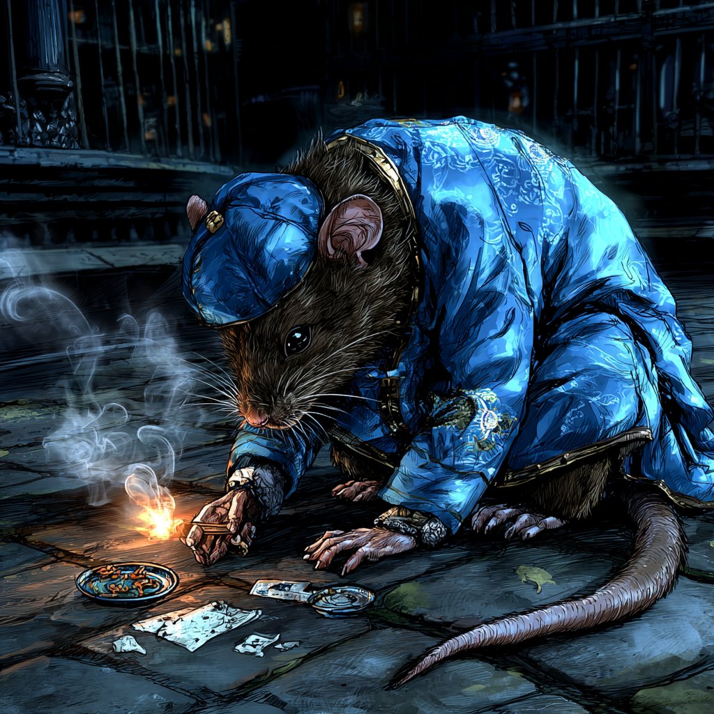 ChasingNaomi's tweet image. #vss365 
Most rats were Christians, a situation of mystery and intense academic study. But not all. The Sapphire Tribe, a #splinter group from an obscure Buddhist sect, toiled  underground, chanted, meditated but mostly panhandled at Honolulu airport.